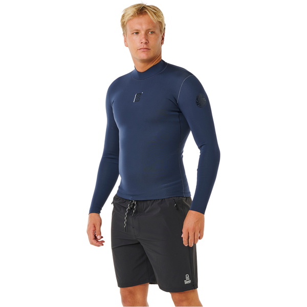 2026 Rip Curl Mens Dawn Patrol 1.5mm Reversible Long Sleeve Jacket 12RMWJ - Navy